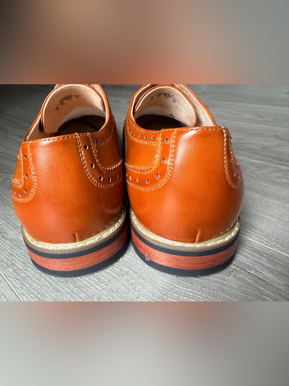 New! Bruno Marc Men's Prince Classic Oxford Shoes, Size 13, Luggage Colour. - Picture 6 of 9